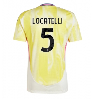Juventus Manuel Locatelli #5 Bortedrakt 2024-25 Kortermet