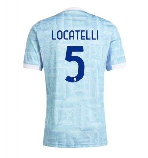 Juventus Manuel Locatelli #5 Bortedrakt 2025-26 Kortermet