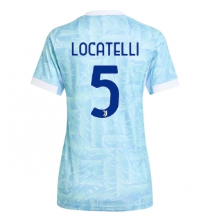 Juventus Manuel Locatelli #5 Bortedrakt Dame 2025-26 Kortermet