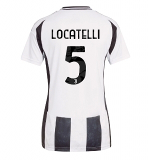 Juventus Manuel Locatelli #5 Hjemmedrakt Dame 2024-25 Kortermet
