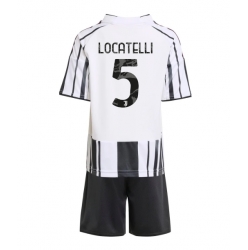 Juventus Manuel Locatelli #5 Hjemmedraktsett Barn 2025-26 Kortermet (+ Korte bukser)