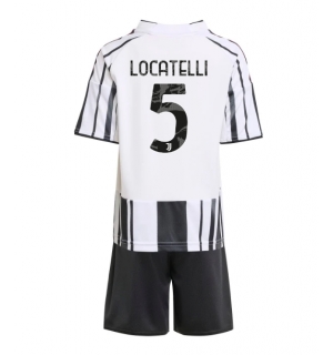 Juventus Manuel Locatelli #5 Hjemmedraktsett Barn 2025-26 Kortermet (+ Korte bukser)