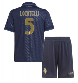 Juventus Manuel Locatelli #5 Tredjedraktsett Barn 2024-25 Kortermet (+ Korte bukser)