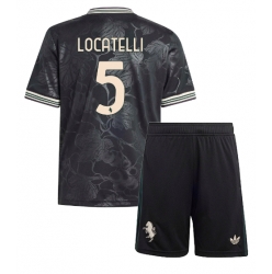 Juventus Manuel Locatelli #5 Tredjedraktsett Barn 2025-26 Kortermet (+ Korte bukser)