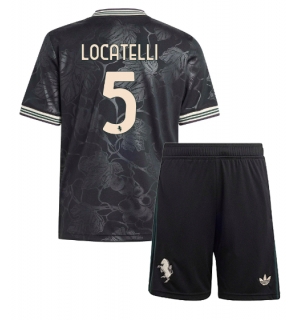 Juventus Manuel Locatelli #5 Tredjedraktsett Barn 2025-26 Kortermet (+ Korte bukser)
