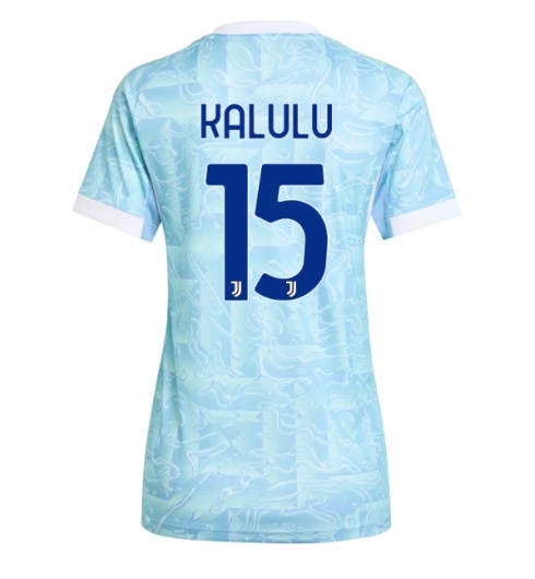 Juventus Pierre Kalulu #15 Bortedrakt Dame 2025-26 Kortermet Juventus Pierre Kalulu #15 Bortedrakt Dame 2025-26 Kortermet