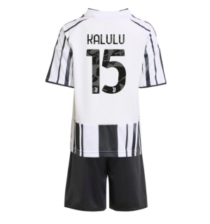 Juventus Pierre Kalulu #15 Hjemmedraktsett Barn 2025-26 Kortermet (+ Korte bukser)