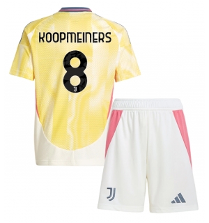 Juventus Teun Koopmeiners #8 Bortedraktsett Barn 2024-25 Kortermet (+ Korte bukser)