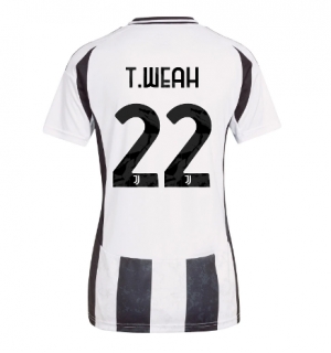 Juventus Timothy Weah #22 Hjemmedrakt Dame 2024-25 Kortermet