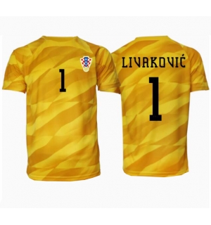 Kroatia Dominik Livakovic #1 Keeper Hjemmedrakt EM 2024 Kortermet