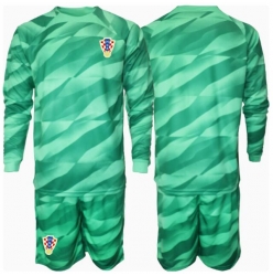 Kroatia Keeper Bortedraktsett Barn EM 2024 Langermet (+ Korte bukser)