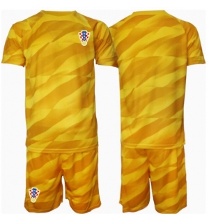 Kroatia Keeper Hjemmedraktsett Barn EM 2024 Kortermet (+ Korte bukser)
