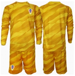Kroatia Keeper Hjemmedraktsett Barn EM 2024 Langermet (+ Korte bukser)