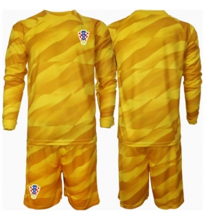 Kroatia Keeper Hjemmedraktsett Barn EM 2024 Langermet (+ Korte bukser)