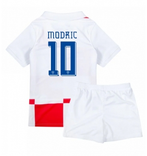 Kroatia Luka Modric #10 Hjemmedraktsett Barn EM 2024 Kortermet (+ Korte bukser)
