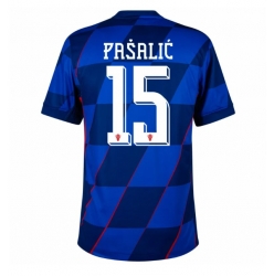 Kroatia Mario Pasalic #15 Bortedrakt EM 2024 Kortermet