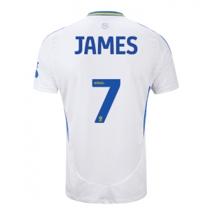 Leeds United Daniel James #7 Hjemmedrakt 2024-25 Kortermet