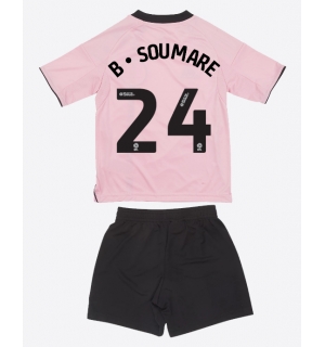 Leicester City Boubakary Soumare #24 Tredjedraktsett Barn 2025-26 Kortermet (+ Korte bukser)