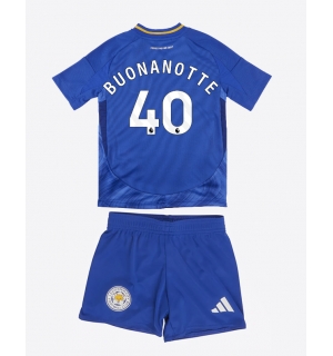 Leicester City Facundo Buonanotte #40 Hjemmedraktsett Barn 2024-25 Kortermet (+ Korte bukser)