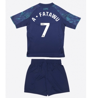 Leicester City Issahaku Fatawu #7 Bortedraktsett Barn 2025-26 Kortermet (+ Korte bukser)
