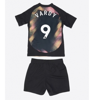 Leicester City Jamie Vardy #9 Bortedraktsett Barn 2024-25 Kortermet (+ Korte bukser)