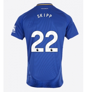 Leicester City Oliver Skipp #22 Hjemmedrakt 2024-25 Kortermet