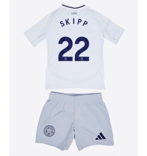 Leicester City Oliver Skipp #22 Tredjedraktsett Barn 2024-25 Kortermet (+ Korte bukser)