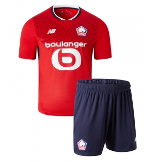 Lille OSC Hjemmedraktsett Barn 2024-25 Kortermet (+ Korte bukser)