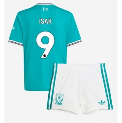 Liverpool Alexander Isak #9 Tredjedraktsett Barn 2025-26 Kortermet (+ Korte bukser)