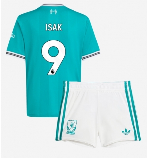 Liverpool Alexander Isak #9 Tredjedraktsett Barn 2025-26 Kortermet (+ Korte bukser)