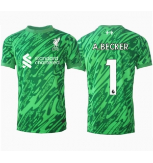 Liverpool Alisson Becker #1 Keeper Bortedrakt 2024-25 Kortermet