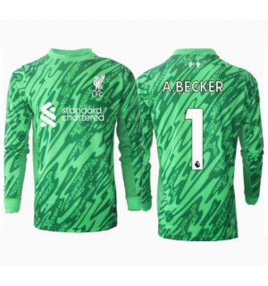 Liverpool Alisson Becker #1 Keeper Bortedrakt 2024-25 Langermet