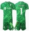 Liverpool Alisson Becker #1 Keeper Bortedraktsett Barn 2024-25 Kortermet (+ Korte bukser)