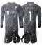 Liverpool Alisson Becker #1 Keeper Hjemmedraktsett Barn 2024-25 Langermet (+ Korte bukser)