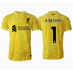 Liverpool Alisson Becker #1 Keeper Tredjedrakt 2024-25 Kortermet