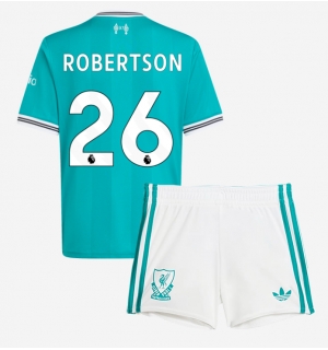 Liverpool Andrew Robertson #26 Tredjedraktsett Barn 2025-26 Kortermet (+ Korte bukser)