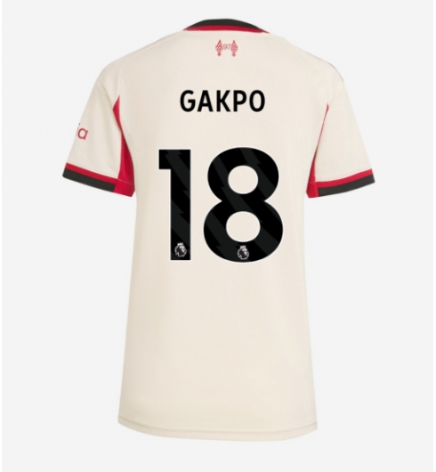 Liverpool Cody Gakpo #18 Bortedrakt Dame 2025-26 Kortermet Liverpool Cody Gakpo #18 Bortedrakt Dame 2025-26 Kortermet