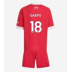 Liverpool Cody Gakpo #18 Hjemmedraktsett Barn 2025-26 Kortermet (+ Korte bukser)