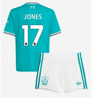 Liverpool Curtis Jones #17 Tredjedraktsett Barn 2025-26 Kortermet (+ Korte bukser)