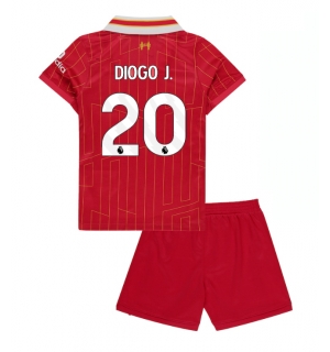 Liverpool Diogo Jota #20 Hjemmedraktsett Barn 2024-25 Kortermet (+ Korte bukser)