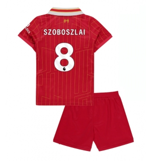 Liverpool Dominik Szoboszlai #8 Hjemmedraktsett Barn 2024-25 Kortermet (+ Korte bukser)