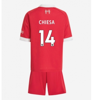 Liverpool Federico Chiesa #14 Hjemmedraktsett Barn 2025-26 Kortermet (+ Korte bukser)