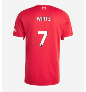 Liverpool Florian Wirtz #7 Hjemmedrakt 2025-26 Kortermet