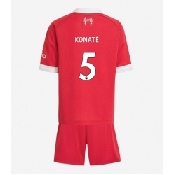 Liverpool Ibrahima Konate #5 Hjemmedraktsett Barn 2025-26 Kortermet (+ Korte bukser)