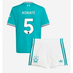 Liverpool Ibrahima Konate #5 Tredjedraktsett Barn 2025-26 Kortermet (+ Korte bukser)