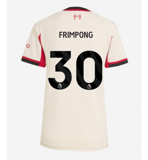 Liverpool Jeremie Frimpong #30 Bortedrakt Dame 2025-26 Kortermet Liverpool Jeremie Frimpong #30 Bortedrakt Dame 2025-26 Kortermet