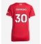 Liverpool Jeremie Frimpong #30 Hjemmedrakt Dame 2025-26 Kortermet Liverpool Jeremie Frimpong #30 Hjemmedrakt Dame 2025-26 Kortermet