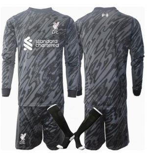 Liverpool Keeper Hjemmedraktsett Barn 2024-25 Langermet (+ Korte bukser)