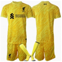 Liverpool Keeper Tredjedraktsett Barn 2024-25 Kortermet (+ Korte bukser)