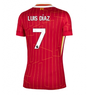 Liverpool Luis Diaz #7 Hjemmedrakt Dame 2024-25 Kortermet